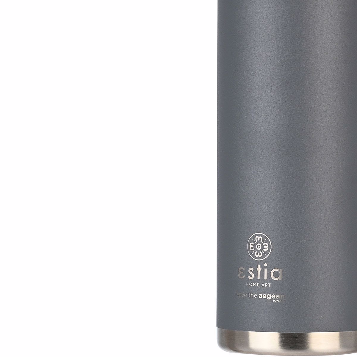 ESTIA Thermos Inox Travel Chug Save the Aegean 500ml Fjord Grey 01-17798