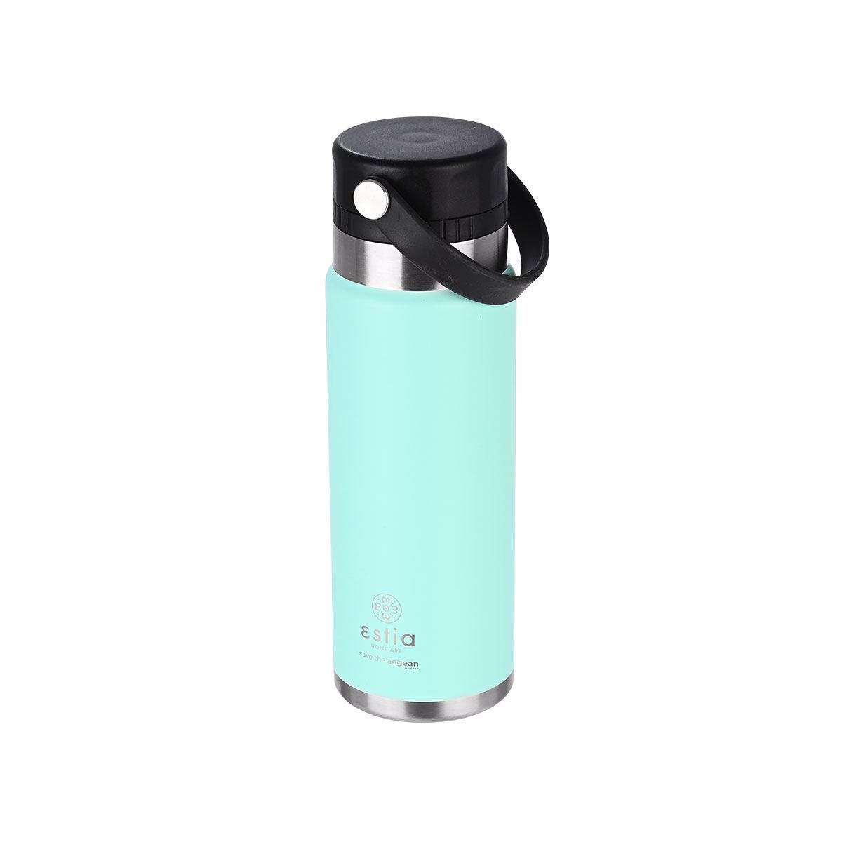 ESTIA Thermos Inox Travel Chug Save the Aegean 750ml Bermuda Green 01-17859