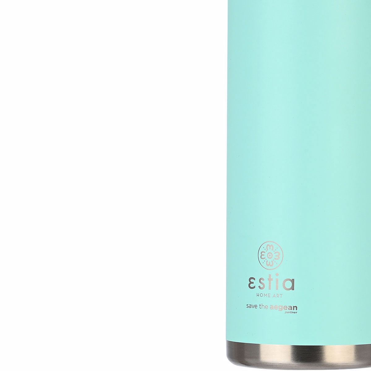 ESTIA Thermos Inox Travel Chug Save the Aegean 750ml Bermuda Green 01-17859