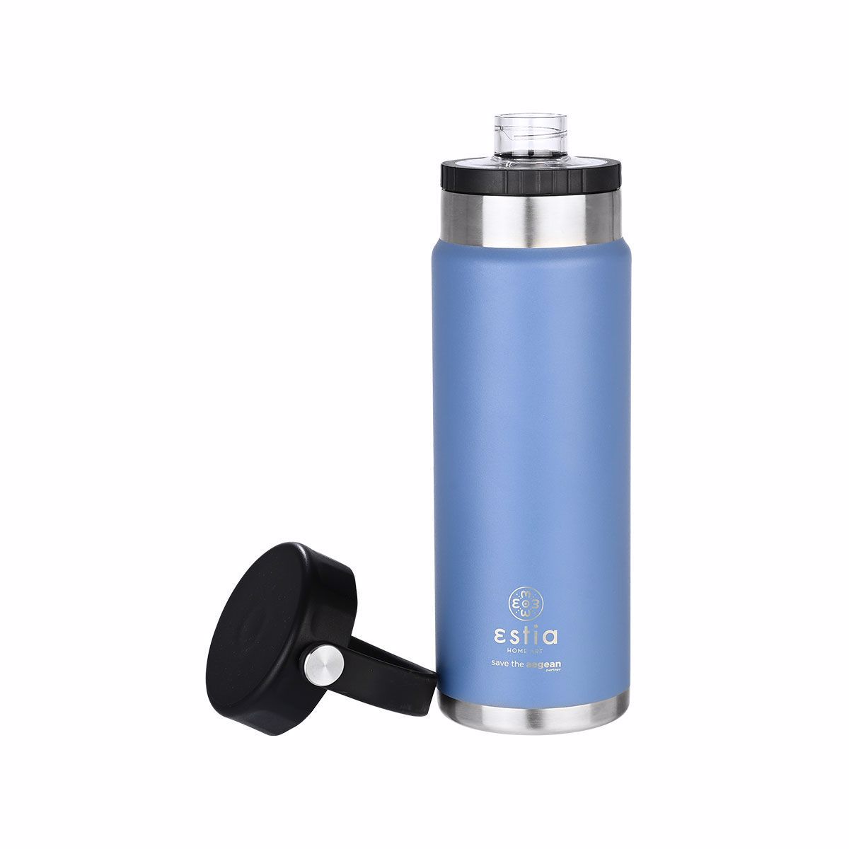 ESTIA Thermos Inox Travel Chug Save the Aegean 750ml Denim Blue 01-17873