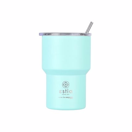 ESTIA Θερμός Inox Mug Lite Save the Aegean 400ml Bermuda Green 01-18481