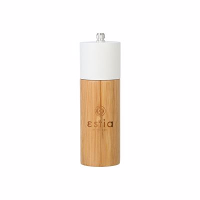 Estia Μύλος Για Αλάτι/Πιπέρι Bamboo Essentials 5X16cm Λευκός 01-19631
