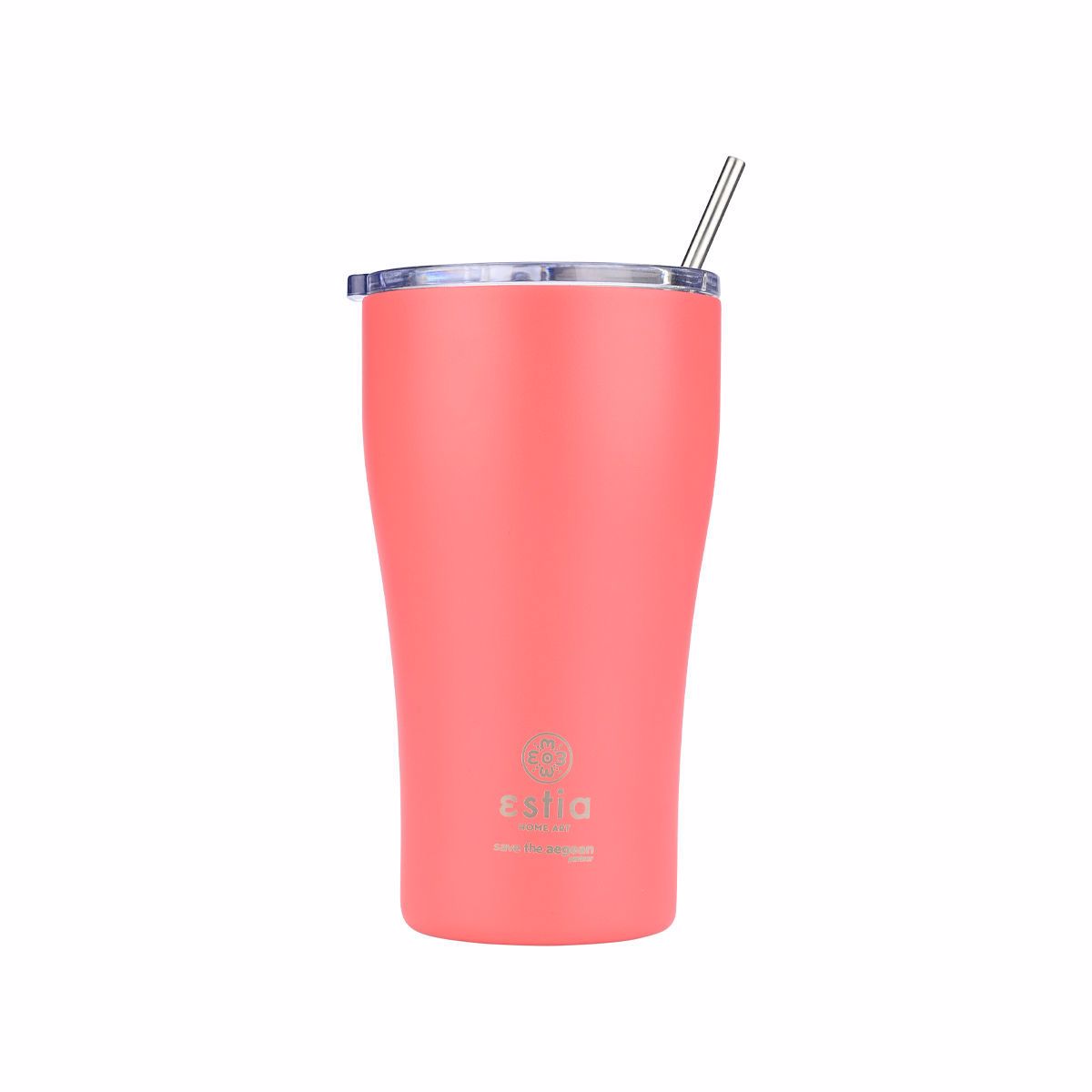 Estia Thermos Coffee Mug SAVE THE AEGEAN 500ml Fusion Coral 01-23164