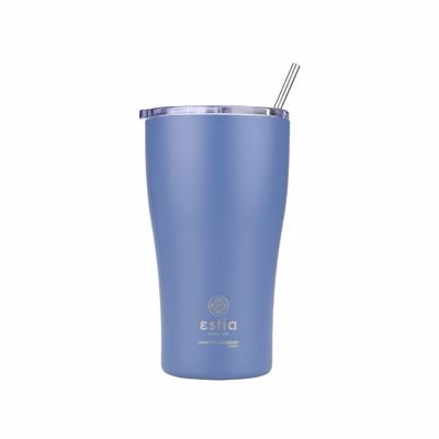 Estia Θερμός Coffee Mug SAVE THE AEGEAN 500ml Denim Blue 01-23188