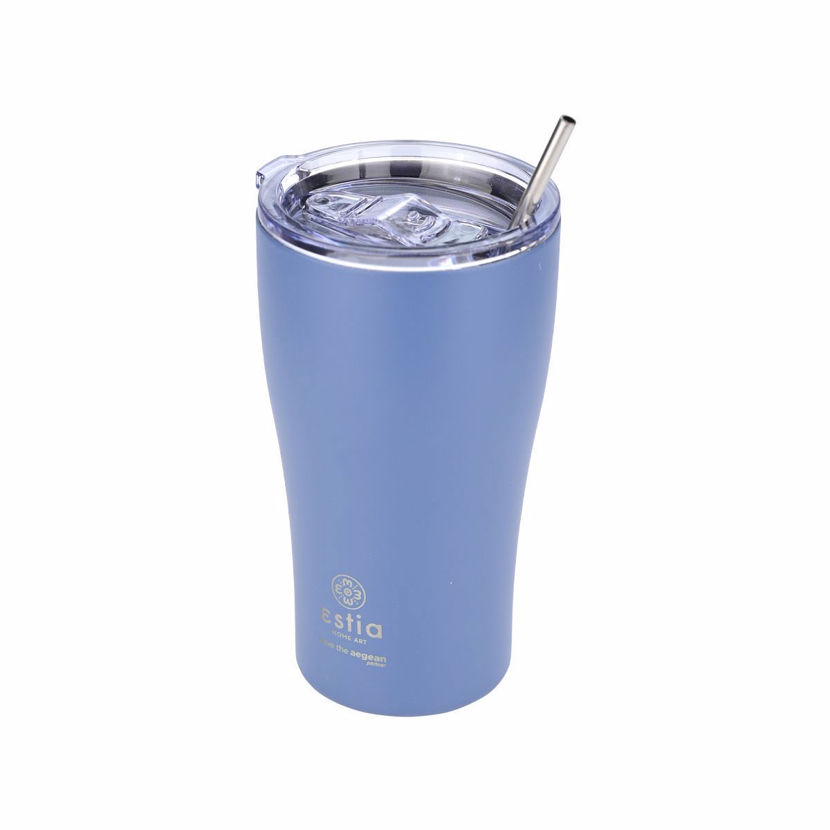Estia Thermos Coffee Mug SAVE THE AEGEAN 500ml Denim Blue 01-23188