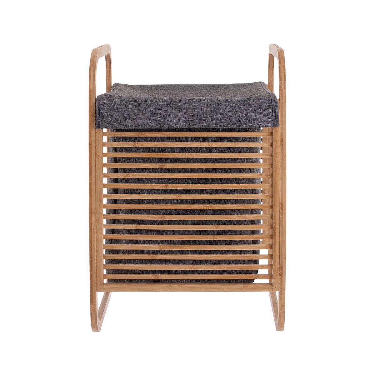 Estia Kalathi Apluton Bamboo me Thiki Poluestera 40X35X60.5cm 02-13042