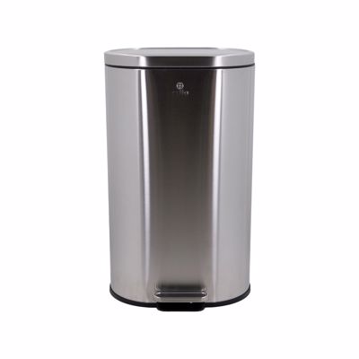 Estia Κάδος Απορριμμάτων OVOID Soft Close 30lt Inox Γυαλιστερό 02-21467