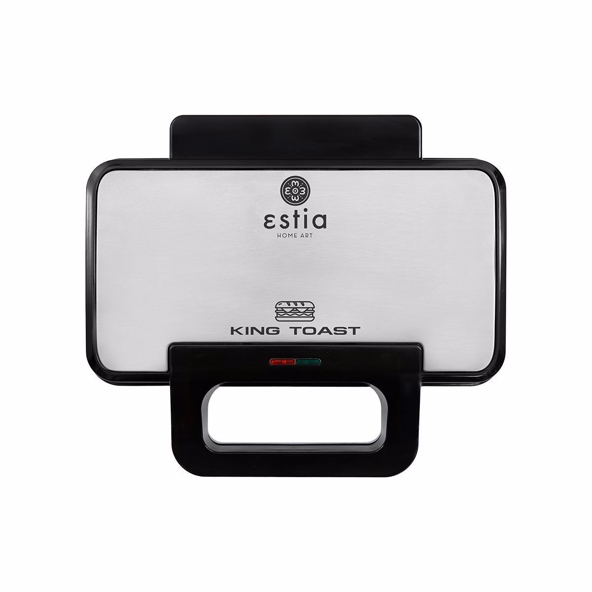 Estia Tostiera KING TOAST 2 Theseon 900W me Bathies Apospomenes Antikollitikes Plakes 06-12359
