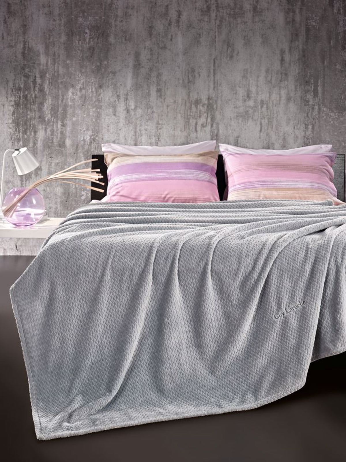 Guy Laroche Moni Kouberta  Set ton 2  Microfiber Rombus Silver 160x220ek