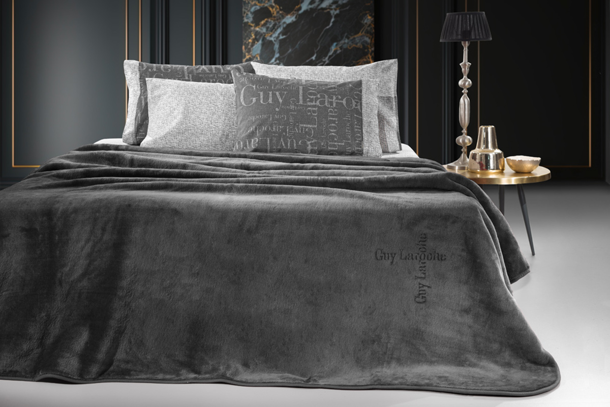 Guy Laroche Beloute Moni Kouberta Logo Anthracite 160x220cm