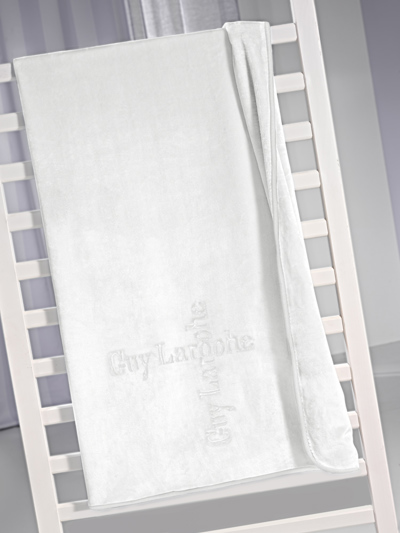 Guy Laroche Βελουτέ Bebe Κουβέρτα Logo Ice 110x140cm