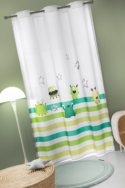 Saint Clair Κουρτίνα Soft - Touch Monsters Lime 160x240