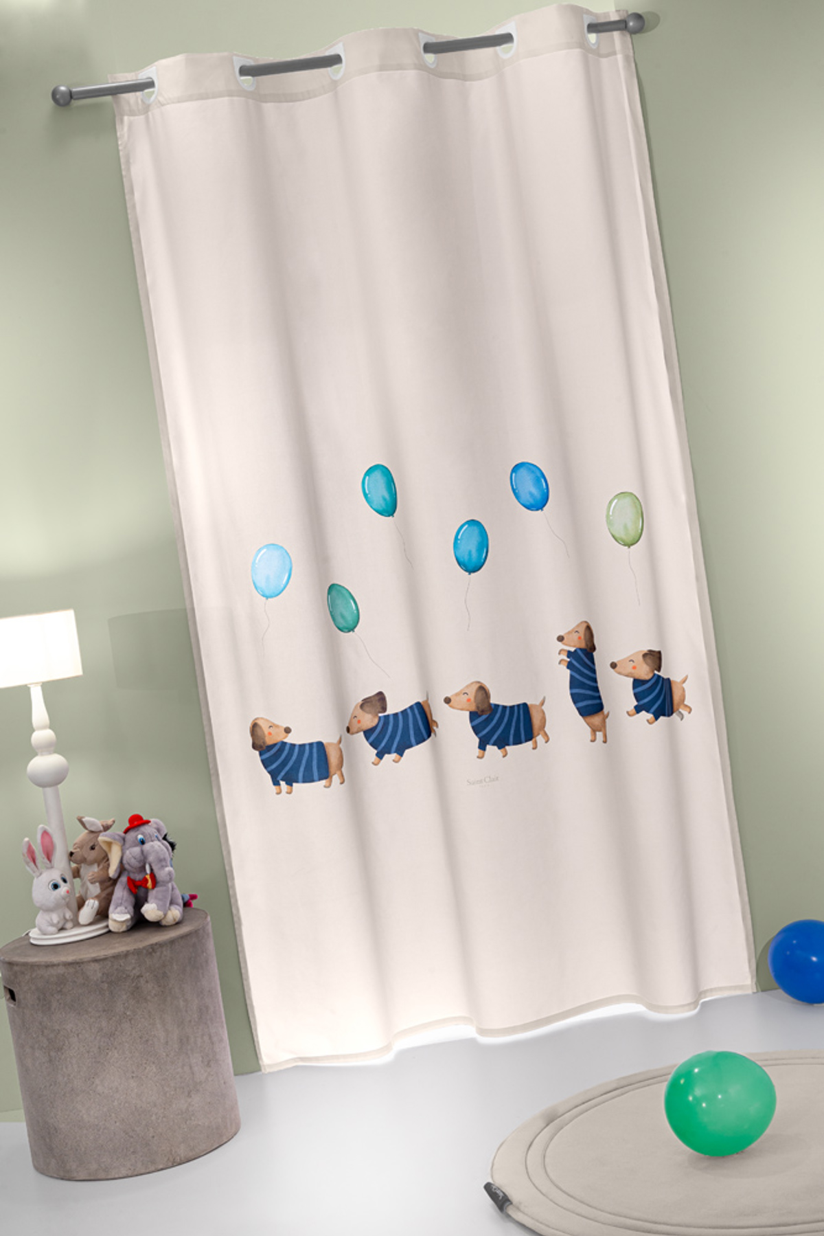 Saint Clair Kourtina Soft - Touch Pet Blue 160x240
