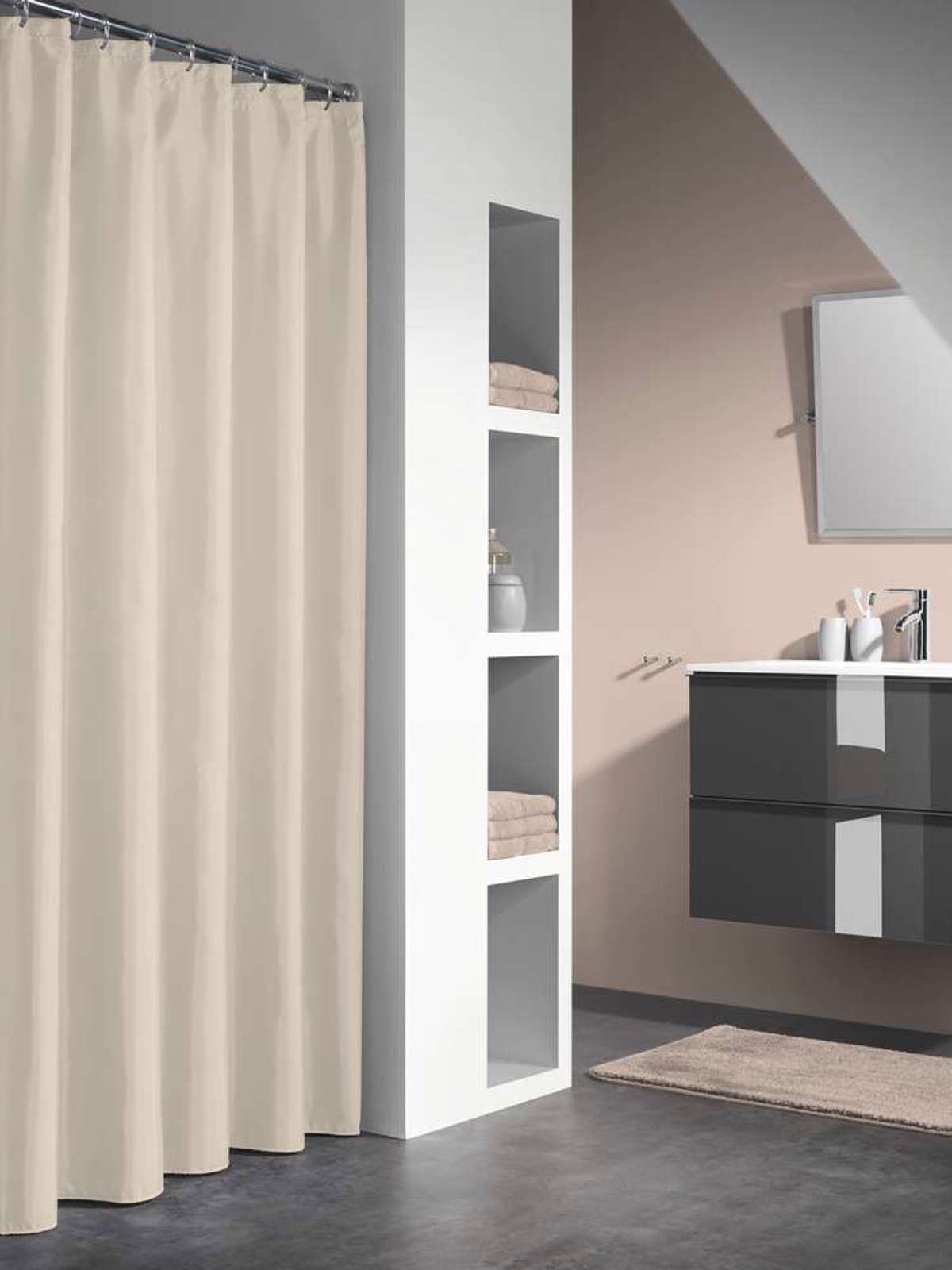 Sealskin Granada 180x200 beige kourtina baniou plastiki