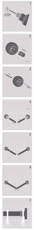 Sealskin 170x80 Ø 20 mm white braxionas baniou gniakos