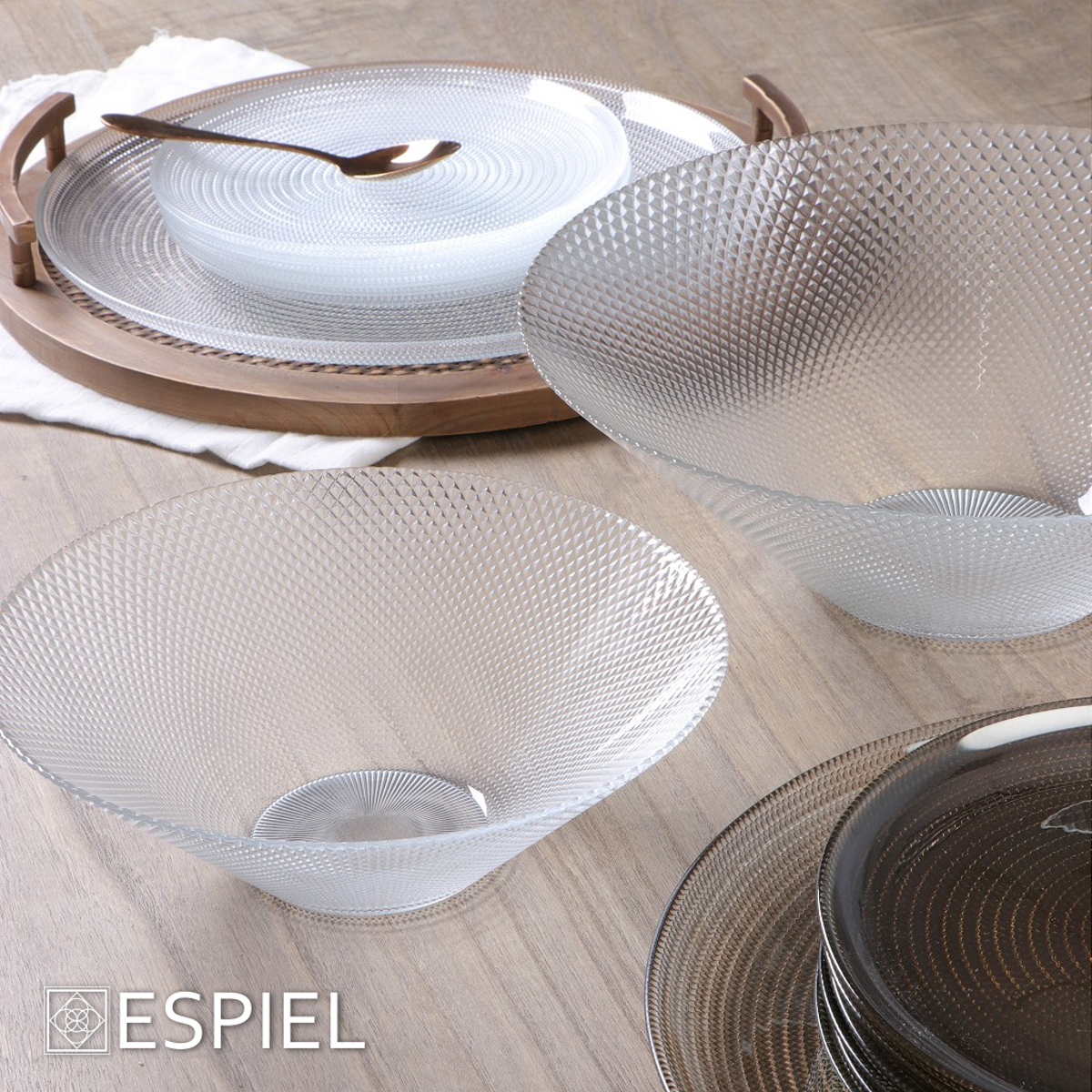 Set 7tmx Pastas ''Lawrence''Strongulo Diafano 33Cm/21.5cm AD1715CL Espiel