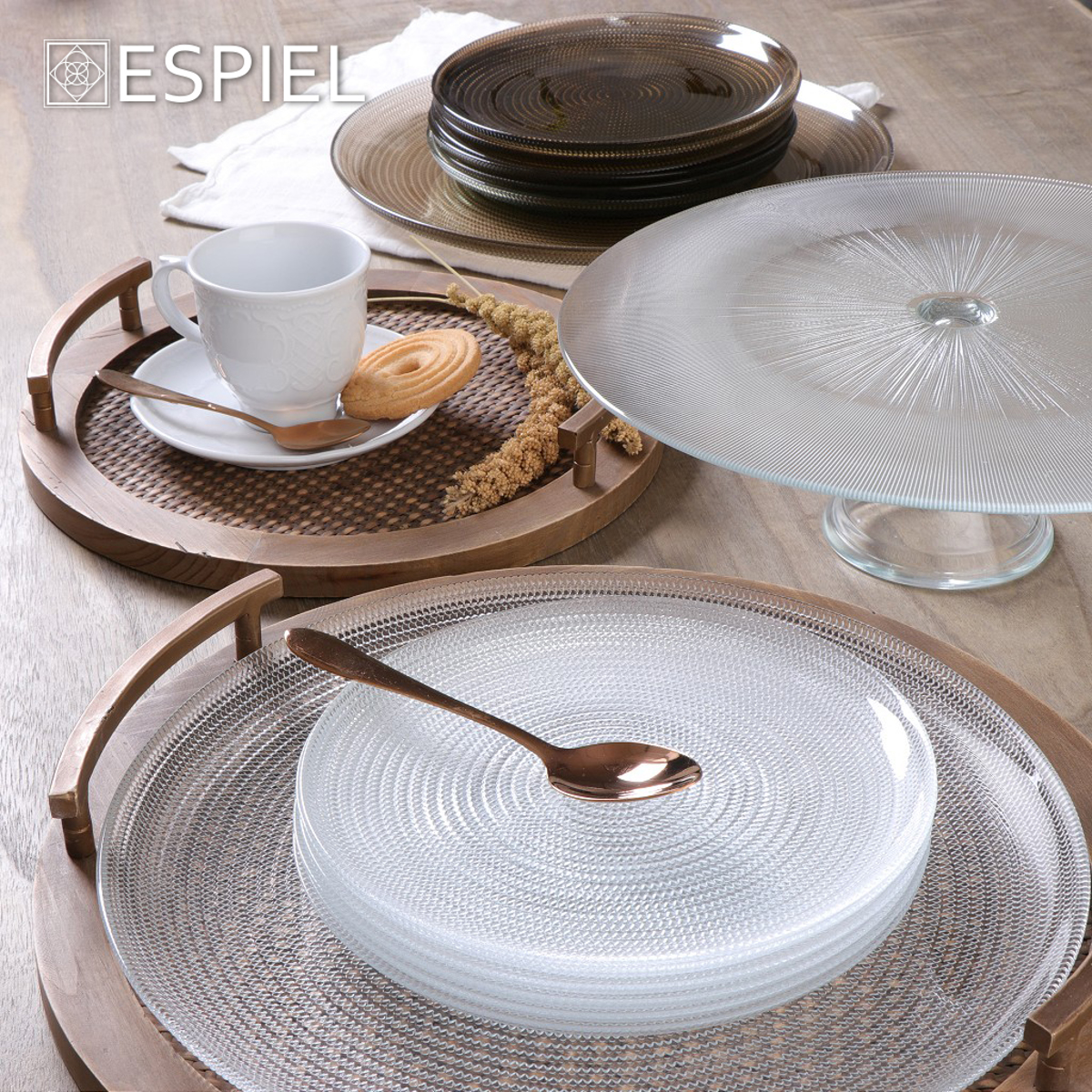 Set 7tmx Pastas ''Lawrence''Strongulo Diafano 33Cm/21.5cm AD1715CL Espiel