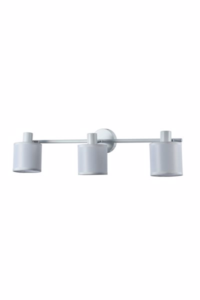 ArLight WLC 5216-3 WH Σποτ Ράγα Τρίφωτη Μεταλλική Λευκή με Λευκά Υφασμάτινα Καπέλα Ε14 58x15x15cm 0064190