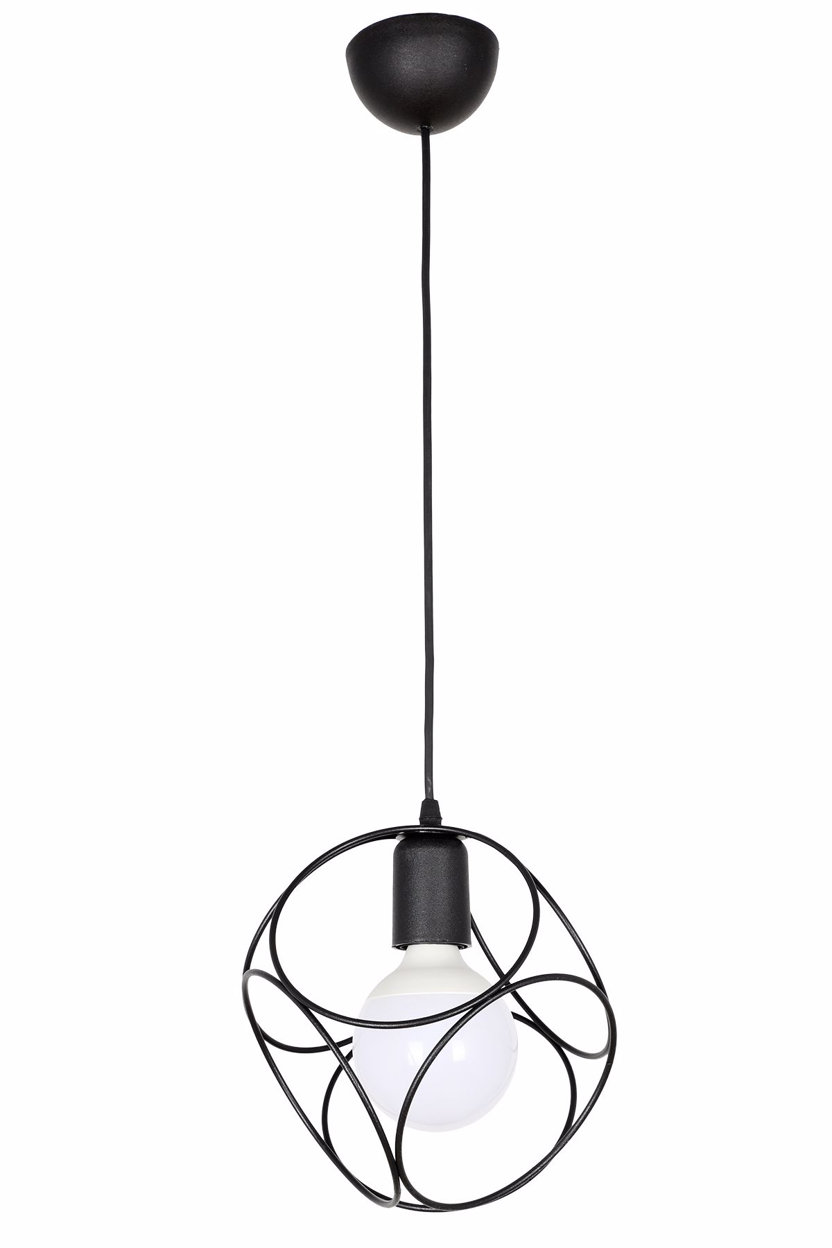 ArLight PDT 1247-1 BK Kremasto Fotistiko Orofis Monofoto Mavro Metalliko E27 F21x95cm 0083540