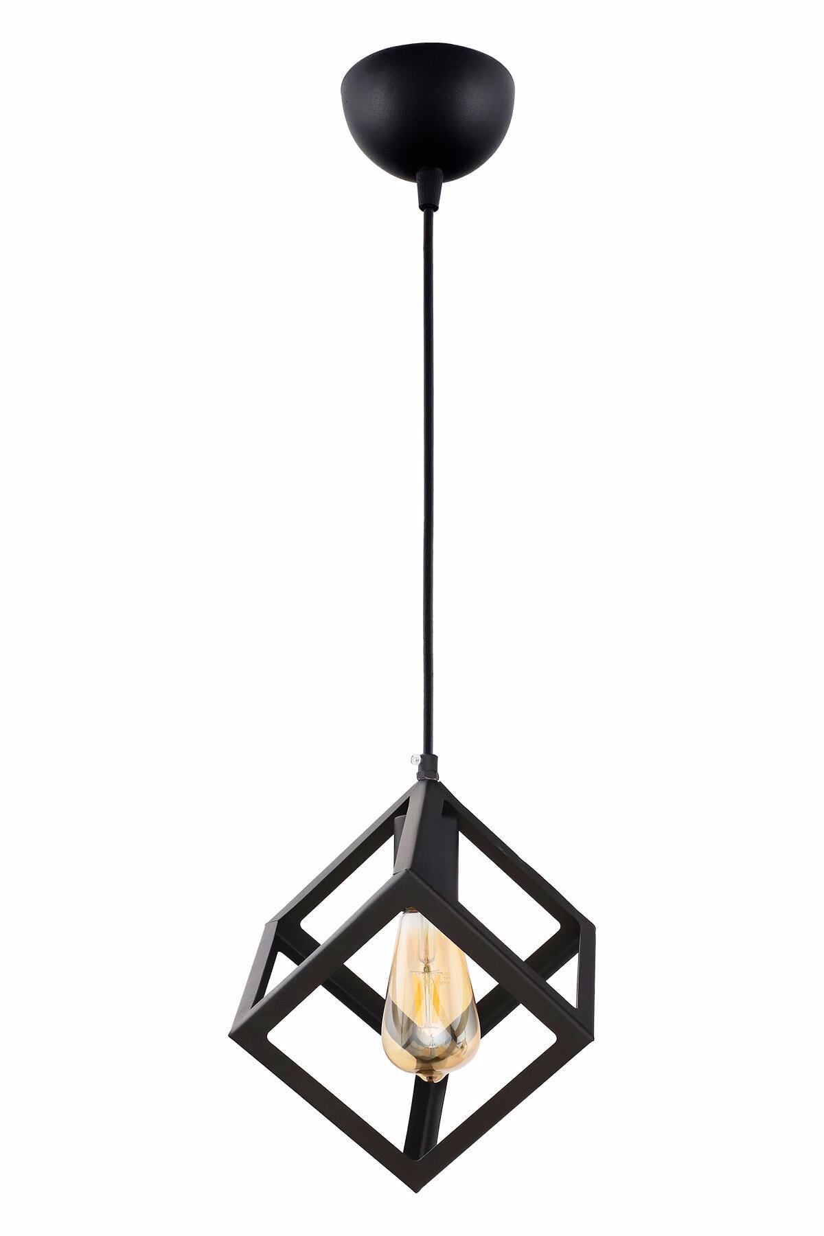 ArLight PDT 1249-1 BK Kremasto Fotistiko Orofis Mavro Plastiko me Kubo Monofoto E27 22x22x95cm 0083543