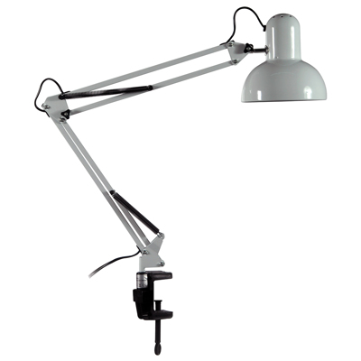 ArLight TLC 2429 WH Φωτιστικό Γραφείου Λευκό με Μέγγενη Μονόφωτο Ε27 52x85cm 0154095