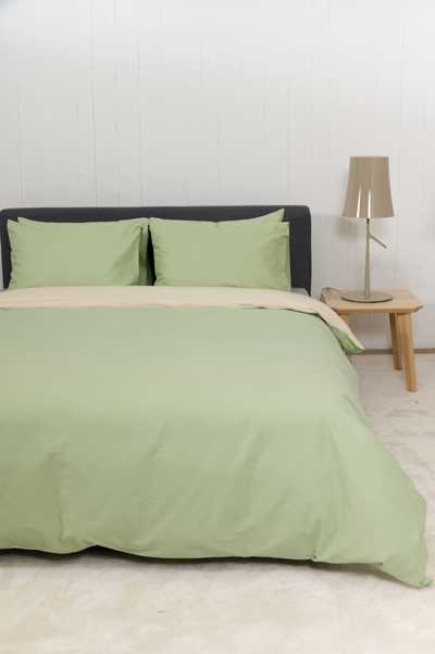Βιοκαρπέτ Home Σετ Μονή Παπλωματοθήκη Home 'View' Lime/Ecru 165x245cm