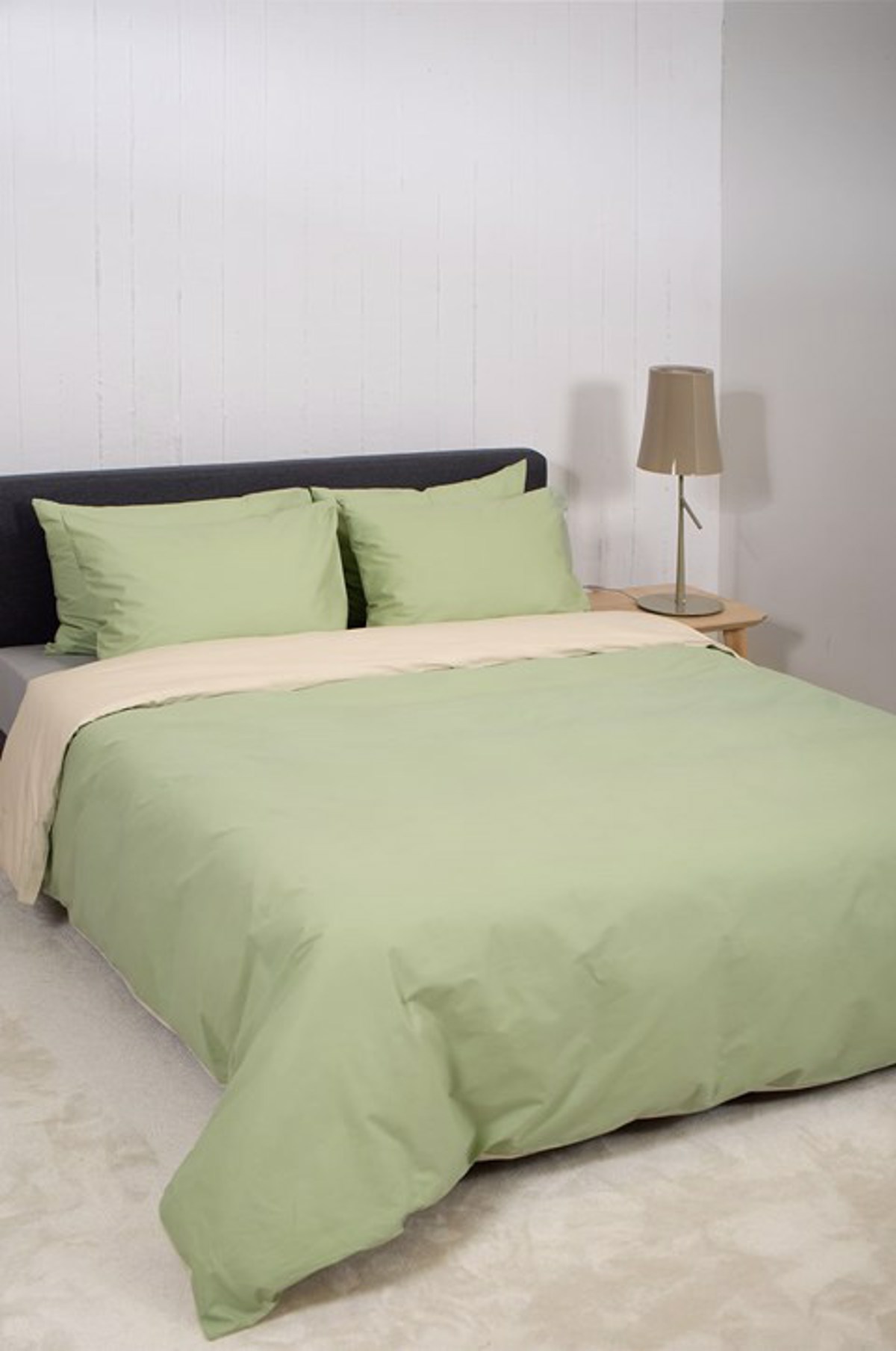 Biokarpet Home Set Moni Paplomatothiki Home 'View' Lime/Ecru 165x245cm