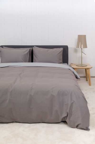 Βιοκαρπέτ Home Σετ Μονή Παπλωματοθήκη Home 'View' Dark Grey/Light Grey 165x245cm