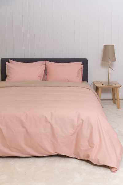 Βιοκαρπέτ Home Σετ Μονή Παπλωματοθήκη Home 'View' Powder/Beige 165x245cm