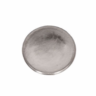 InTheBox LUNA Δίσκος Αλουμινίου Ασημί Φ36x2cm 017630