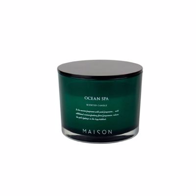 InTheBox WELLNESS Αρωματικό Κερί σε Βαζάκι Γυάλινο Πράσινο/Μαύρο Φ10x7.6cm 024744