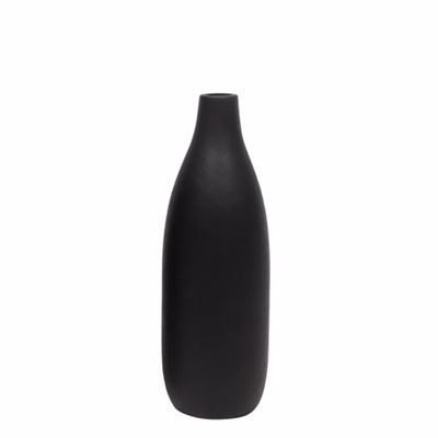 InTheBox SOLET Βάζο Ξύλινο Μαύρο Φ10x36cm 026745