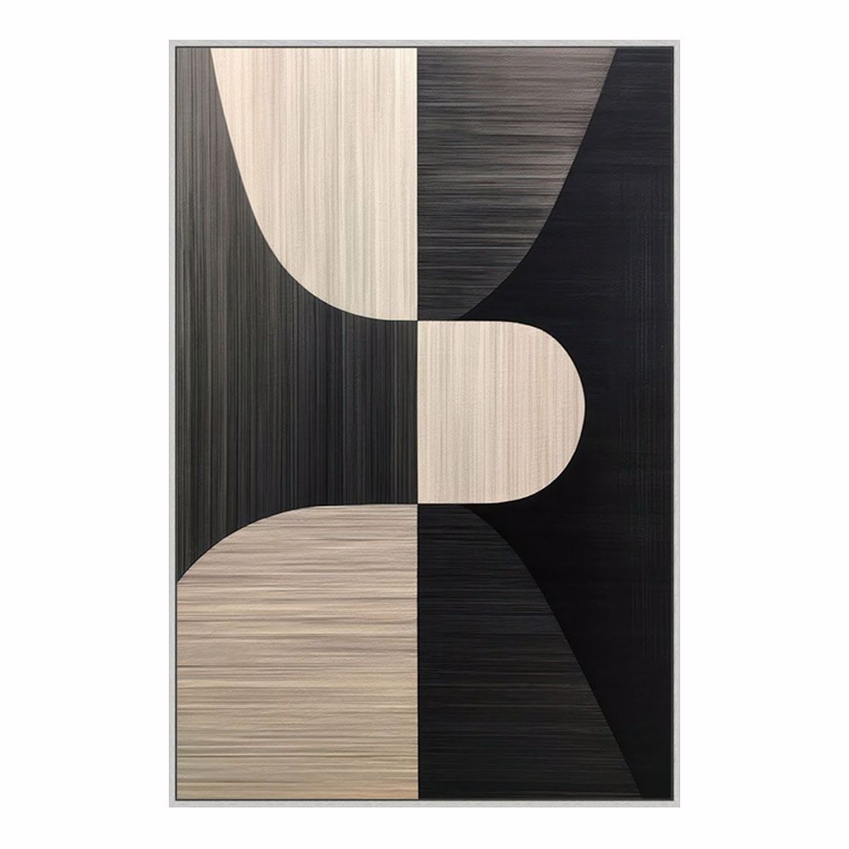 InTheBox DEJA VU Pinakas Kambas me Poluxromo Xulo kai Ggri Korniza 82.6x4.3x122.6cm 029753