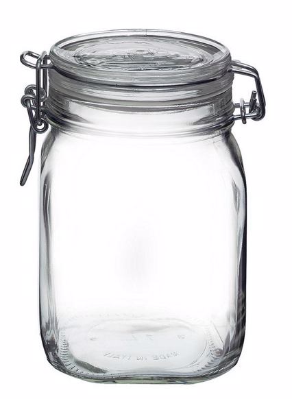 Bormioli Rocco Γυάλινο Bάζο Αποθήκευσης 1000ml BR00600722