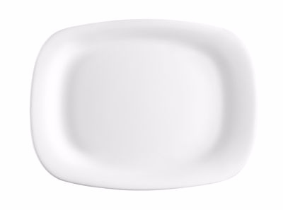Bormioli Rocco Πιατέλα Ορθογώνια Οπαλίνης Λευκή 20X28 BR03116532
