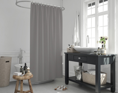 Max Home Κουρτίνα Μπάνιου 180X200cm Γκρί 100% Polyester BTLJK010GRE