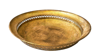 Oriana Ferelli Μεταλλική Φρουτιέρα Χρυσή Φ27X6cm HC22366027