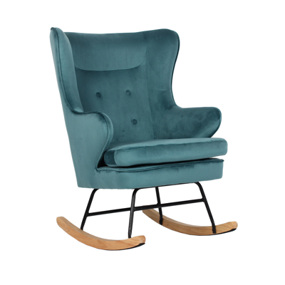 Liberta ROCKER Κουνιστή Πολυθρόνα Σμαραγδί 71x86x102cm 01-3275