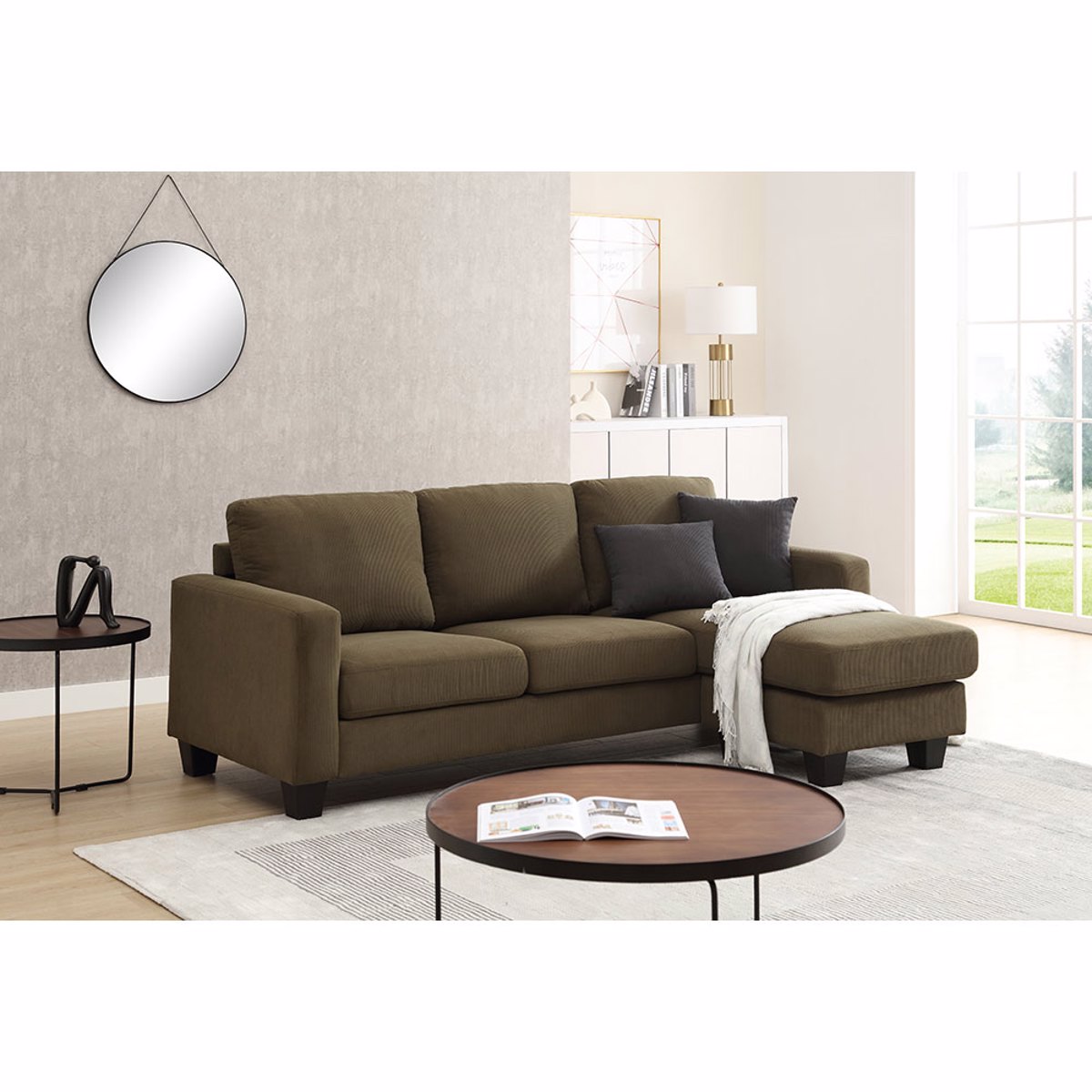 Liberta SENSO Kanapes Ladi/Ggri me Anastrepsimi Gnia 217x143x86cm 01-3317
