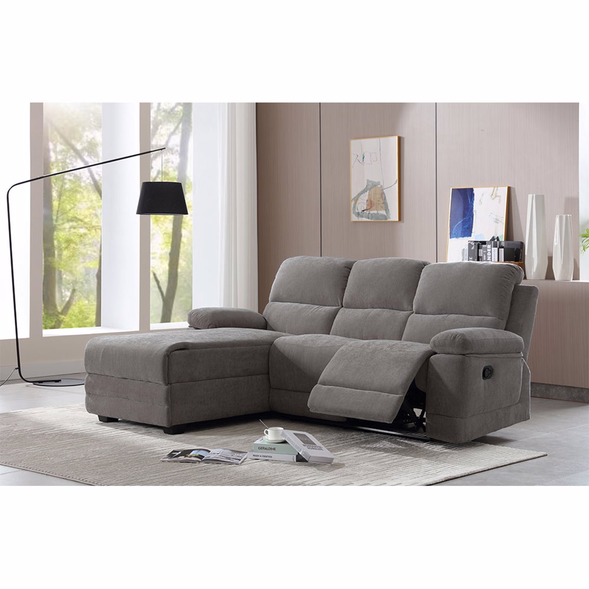 Liberta RELAX Kanapes Recliner Aristeri Gnia Ggri 212x156x96cm 01-3319