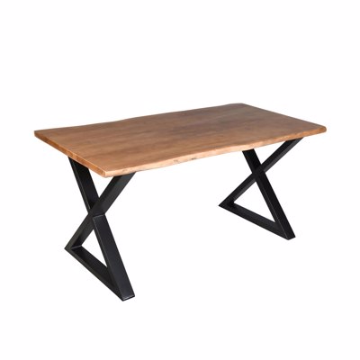 Liberta MINGLE Τραπέζι Καρυδί/Μαύρο 160x80x76cm 02-0641