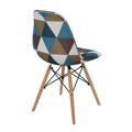 Liberta EIFFEL Karekla Patchwork Ble 46x53x82cm 03-0763