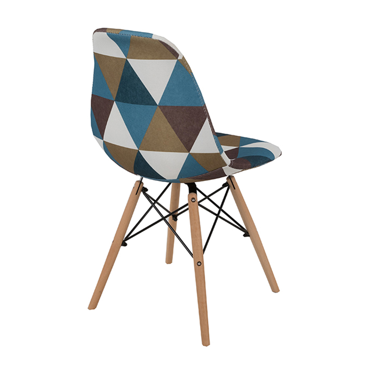 Liberta EIFFEL Karekla Patchwork Ble 46x53x82cm 03-0763