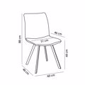 Liberta DUE FACCE Karekla Cream Ggri 60x46x88cm 03-1015