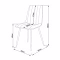 Liberta PRAGA Karekla Moustardi 54.5x44x89cm 03-1022