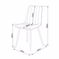 Liberta PRAGA Karekla Ggri Anoixto 54.5x44x89cm 03-1024