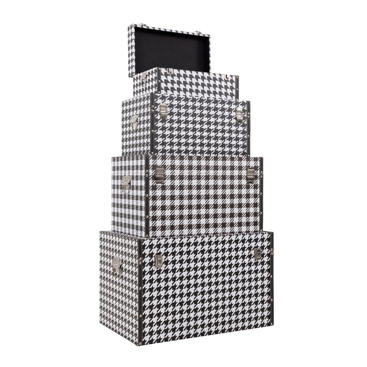 Liberta FERRE Set ton 4 Baoulo Mavro/Lefko 64x40x40cm 04-0591