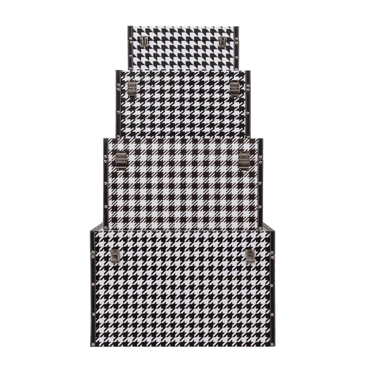 Liberta FERRE Set ton 4 Baoulo Mavro/Lefko 64x40x40cm 04-0591