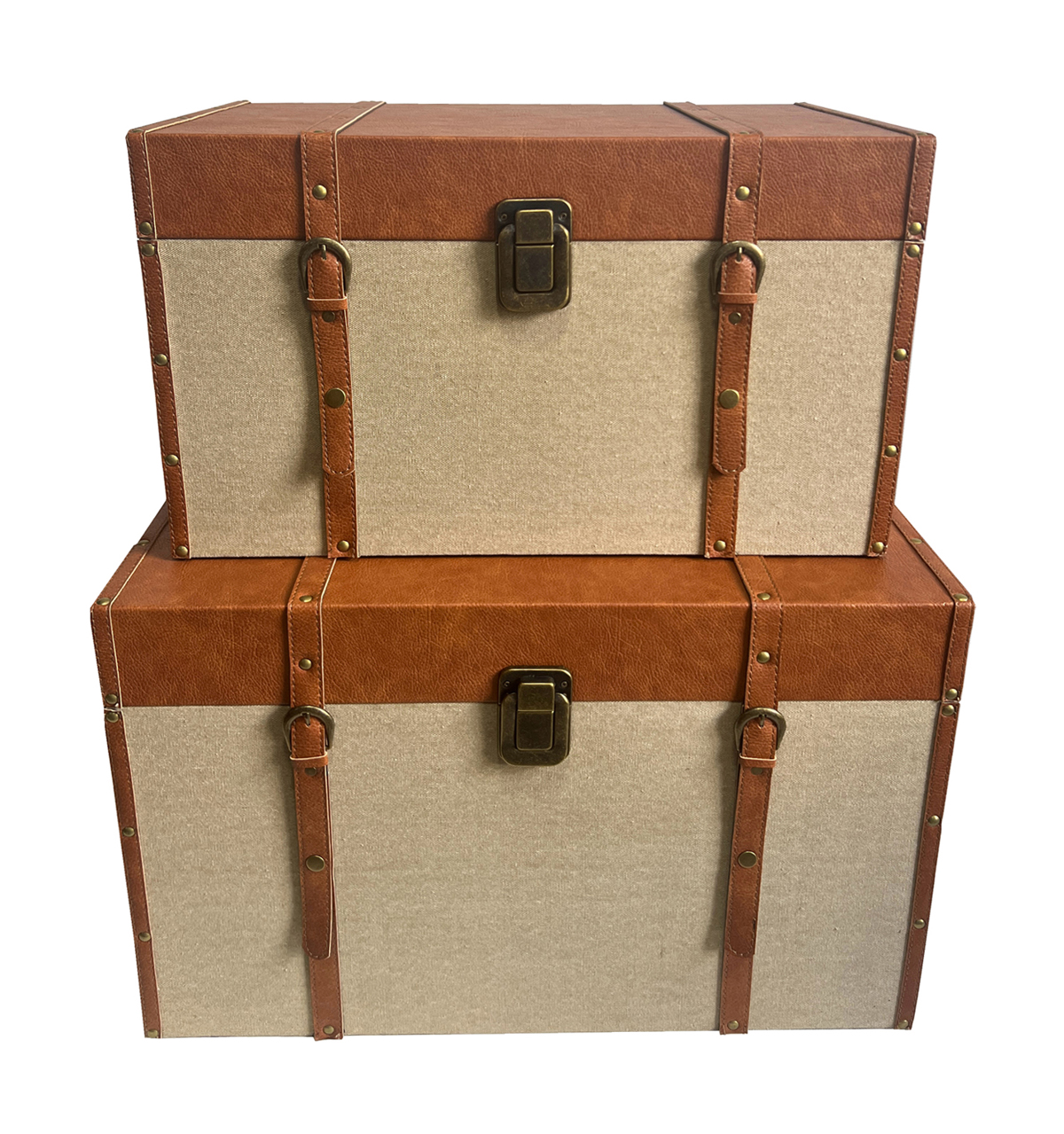 Liberta RIND Set ton 2 Baoula Bez/Kafe 64x40x40cm 04-0934