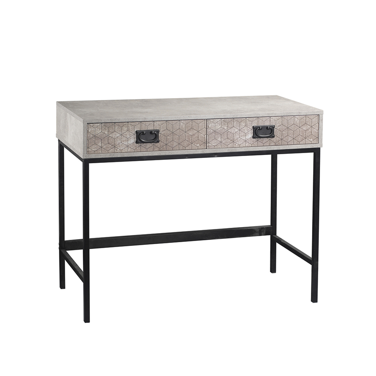 Liberta RUBIK Konsola Cement Anoixto me Pattern me 2 Surtaria 100x40x80cm 05-0322